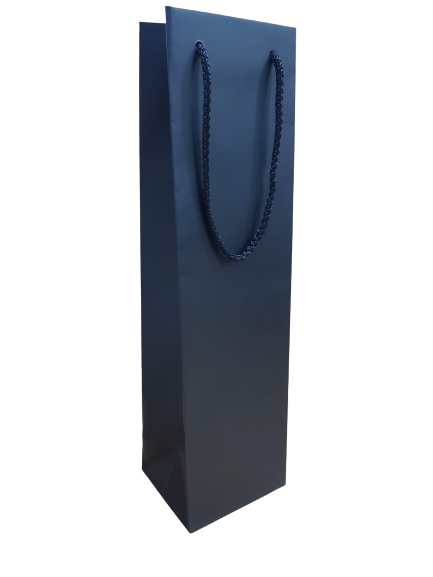 Single Wine Bag (Black) - Matte