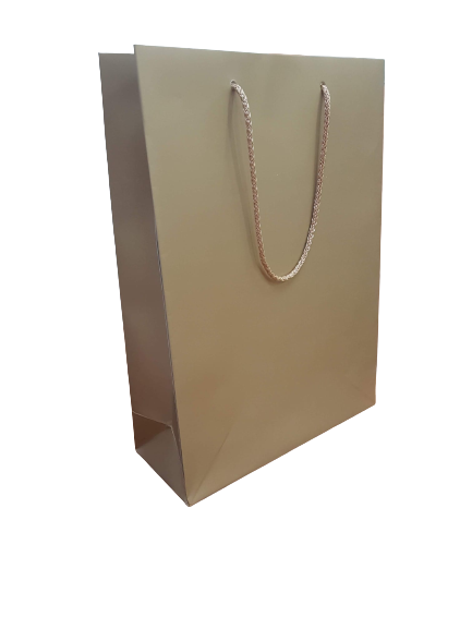 Fancy Paper Bag (Gold) - Matte