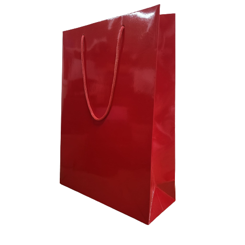 Fancy Paper Bag (Red) - Gloss