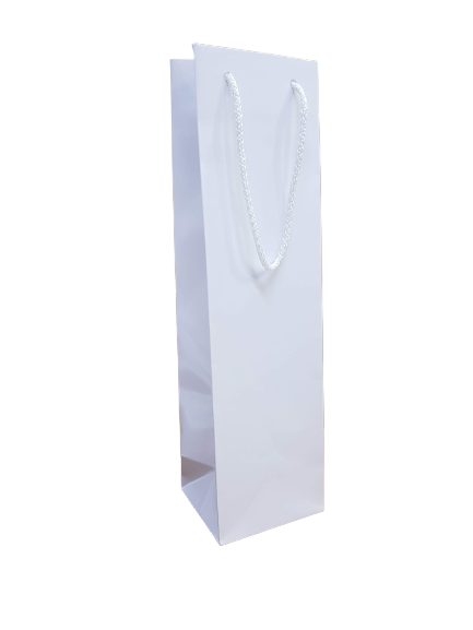 Single Wine Bag (White) - Matte