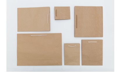 Brown Kraft Paper Bags with String Handles